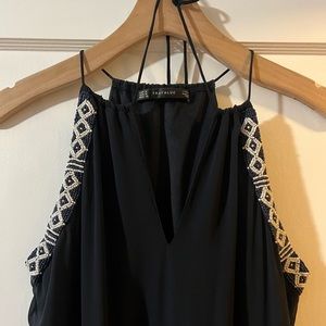 Zara Trafaluc Navy Maxi Dress